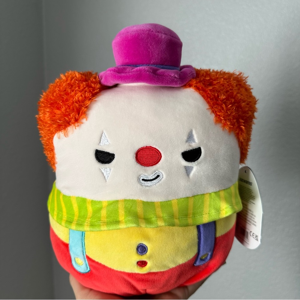 8” Bimbi The Clown With Mischievous Eyes NWT Squishmallows